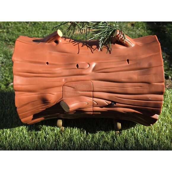 Christmas Yule Burner talking Singing Log  1999 Telco Battery Animated No Box - Picture 9 of 12